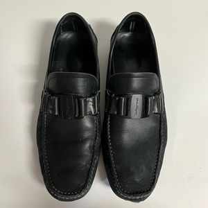 Salvatore Ferragamo Black Sardegna Leather Shoes